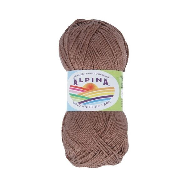 Пряжа Alpina Holly / уп.10 мот. по 50г, 200м, 223 коричневый