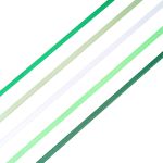 Набор атласных лент 5 цветов по 6.0 мм / 23 метра, зеленый микс