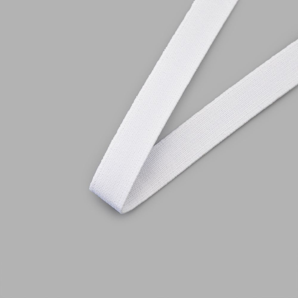 Резинка башмачная 15.0 мм / 25 метров, вязаная, белый