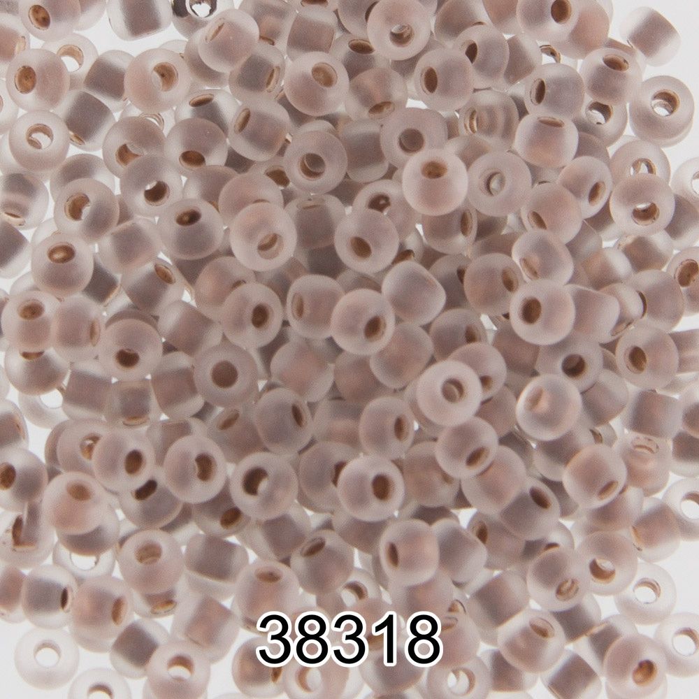 Бисер Preciosa 10/0 (2.3 мм), 500 г, 38318 (Ф417) коричневый мат.