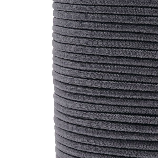 Резинка шляпная (шнур эластичный) ⌀2.5 мм / 100 метров, С301-т.серый