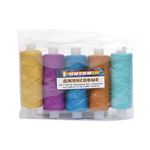 Нитки джинсовые ассорти 5 катушек 250м