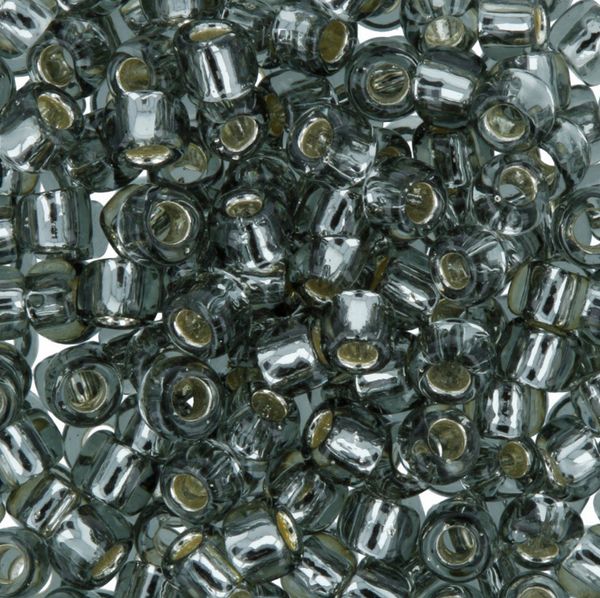 Бисер Toho 8/0 круглый (3 мм), 500 г, 0029 т.серебристый