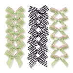 Набор текстильных бантиков, 100 шт, 406 зеленый, Annet BDR