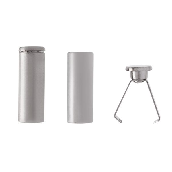 Наконечник для шнура металл 15.9х6 мм, отв.4.2 мм, 50 шт, никель, MNK05