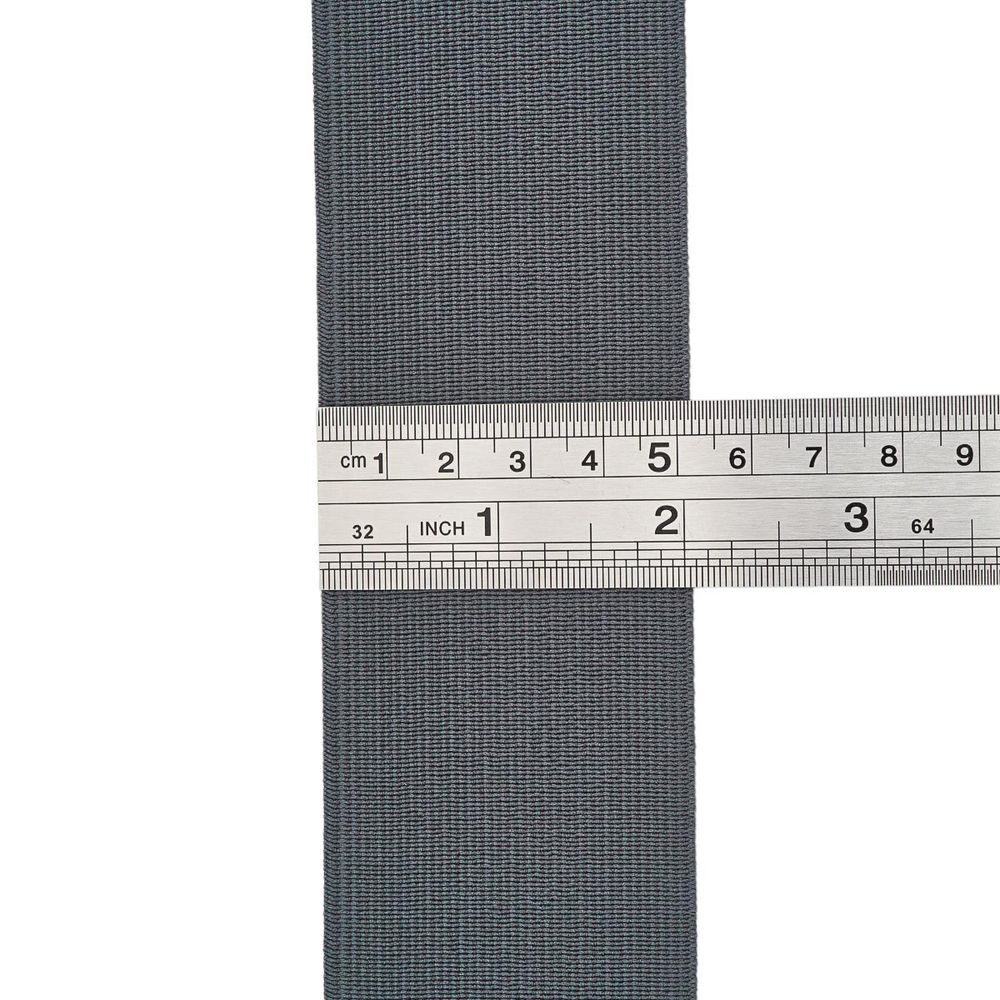 Резинка вязаная 50.0 мм / 25 метров, т.серый