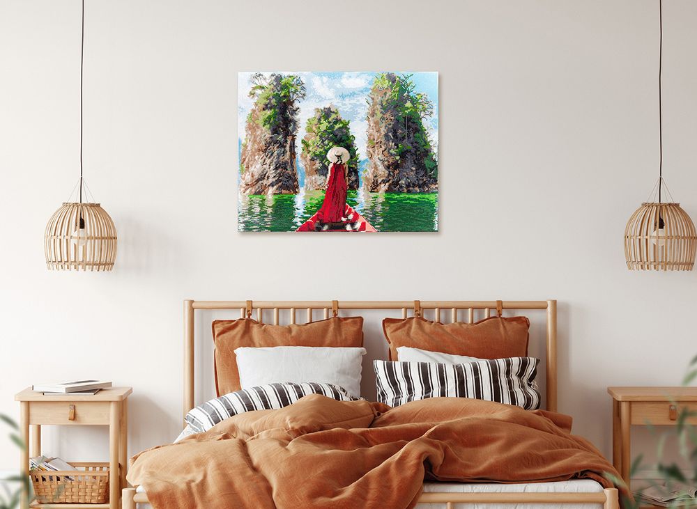 Алмазная (кристальная) мозаика Фрея, Навстречу тайне 50х40 см