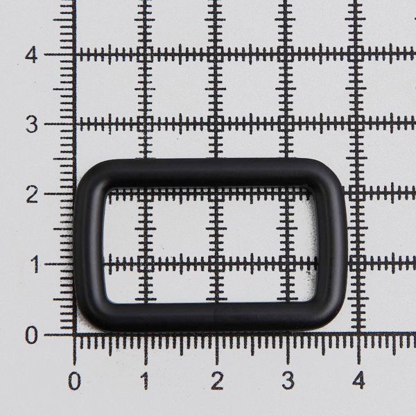 Рамка прямоугольная металл 30 мм /39х25 мм/ черный матовый, ГУ12749, 4 шт