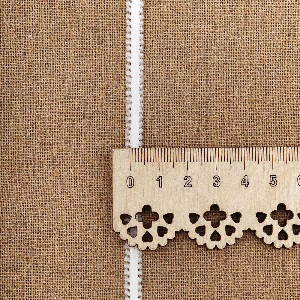 Шнур отделочный сороконожка ⌀5.0 мм / 30 метров, белый, С873