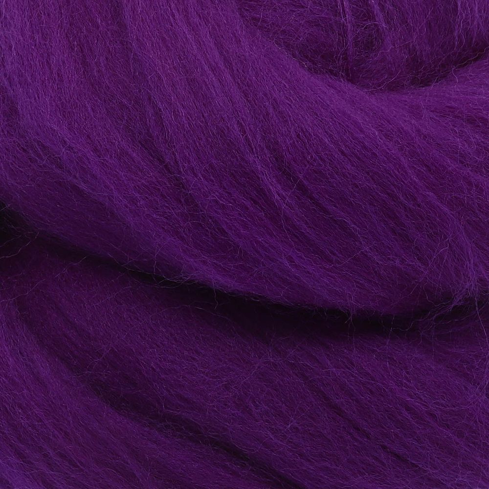 Шерсть для валяния тонкая, 50 гр, Астра, 0266 фиолетовый