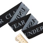 Резинка декоративная жаккардовая 50.0 мм / 25 метров, CLASSIC UNDERWEAR, черный/2015 серый