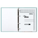 Тетрадь общая со сменным блоком, матовая ламинация A5 120 л. на 4 кольцах 65 г/м², белизна 100% 12 шт, клетка, 000658 Кот и пёс, Светоч ТЕТ120-002