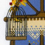 Набор для вышивания нитками Риолис, Осеннее окошко 15х21 см набор