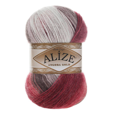 Пряжа Alize (Ализе) Angora Gold Batik / уп.5 мот. по 100 г, 550м, 1984 секционный A
