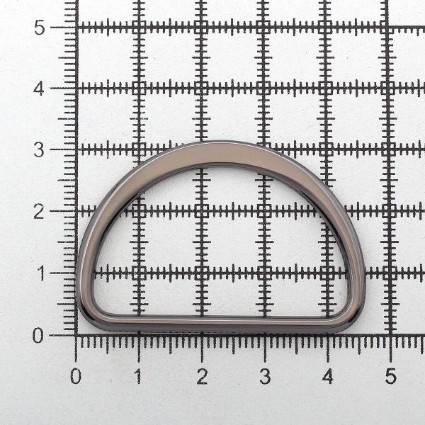 Полукольцо литое металл внутр. 40 мм (внешн. 46х31 мм), плоское, 10 шт, чер.никель ГР, 6893