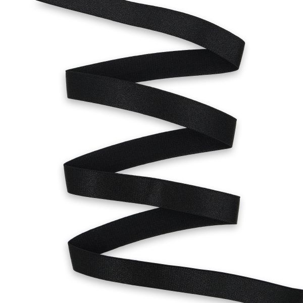 Резинка бельевая (бретелечная) 15.0 мм / 50 метров, черный, (ML200.015/1)