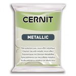 Полимерная глина Cernit Metallic запекаемая, имитация металла 56 гр, 051 зеленое золото