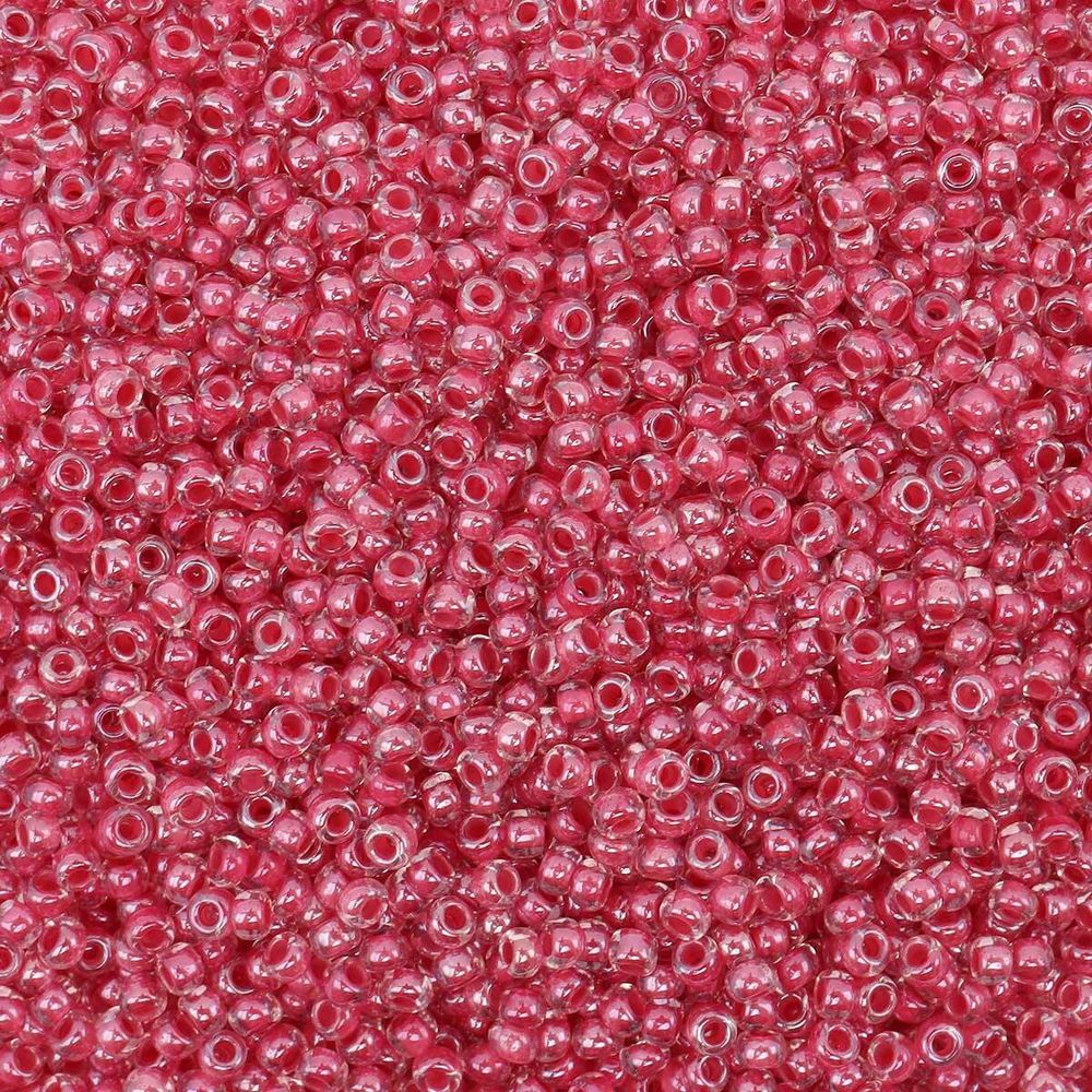 Бисер Preciosa прозрачный с цв. центром 10/0 (2.3 мм), круг.отв, 50г, (38198)