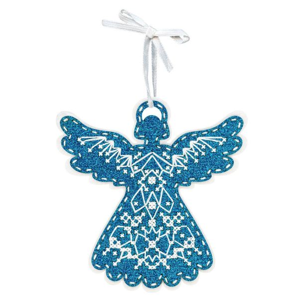 Набор для вышивания нитками МП Студия Т-1000, на фетре Невесомый ангел, 11х11 см