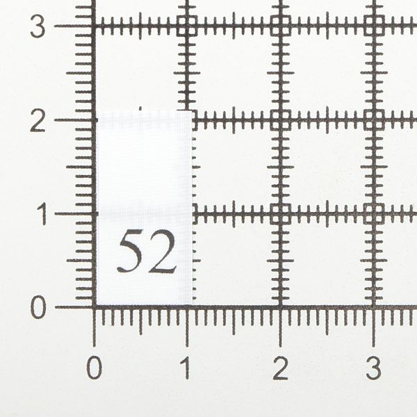 Этикетка-размерник, белый, 10х20 мм, 100 шт, 52