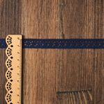 Кружево вязаное (тесьма) 15 мм / 10 метров, цв.29 т.синий, Kruzhevo