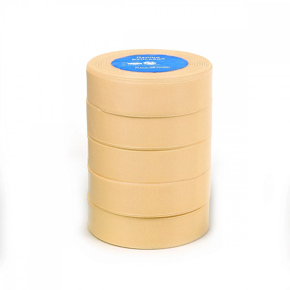 Лента репсовая (в рубчик) 20.0 мм цв. 826 песочный 5 шт по 22.86м (±1м)