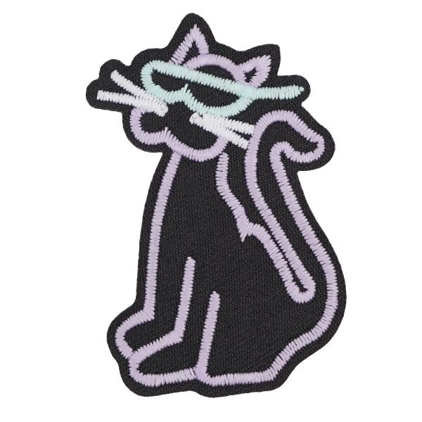 Термоаппликация светящаяся в темноте Модный кот, Hobby&Pro