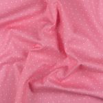 Ткань для пэчворка Peppy Бабушкин сундучок, рулон 112 см / 5 метров, БС-54 горох розовый, Peppy