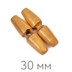 Пуговицы деревянные 30 мм, 24 шт, дерево, №287 терракотовый, Blitz DRN 0121