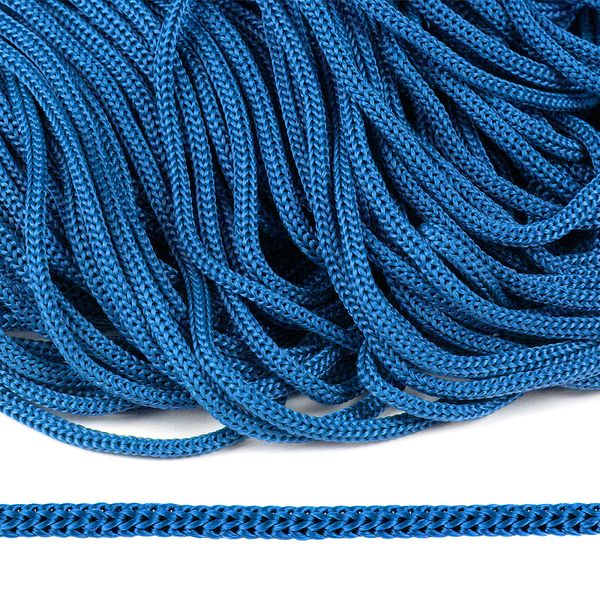 Шнур полипропилен круглый ⌀5.0 мм / 100 метров, пп5 для люверсов пикколо, синий
