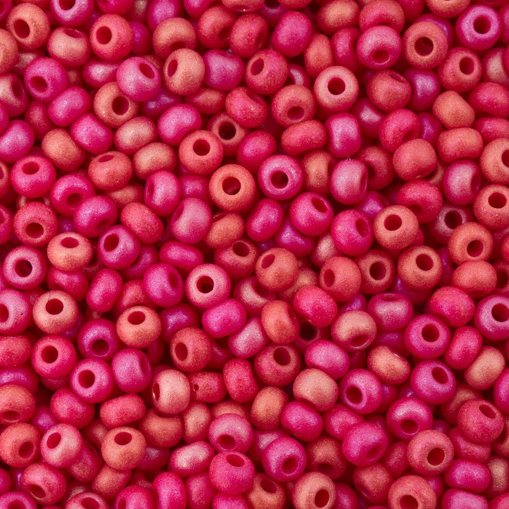 Бисер Preciosa непрозрачный радужный матовый 10/0, круг.отв., 100 г (5х20 г) Preciosa 331-39001-10/0