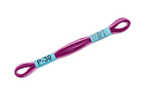 Мулине Gamma меланж, цв.Р-30 т.сиреневый-св.сиреневый, 12 мотков по 8 метров