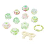 Бусины акриловые лэмпворк 16х20 мм, 12 шт, Astra&Craft (зелёный)