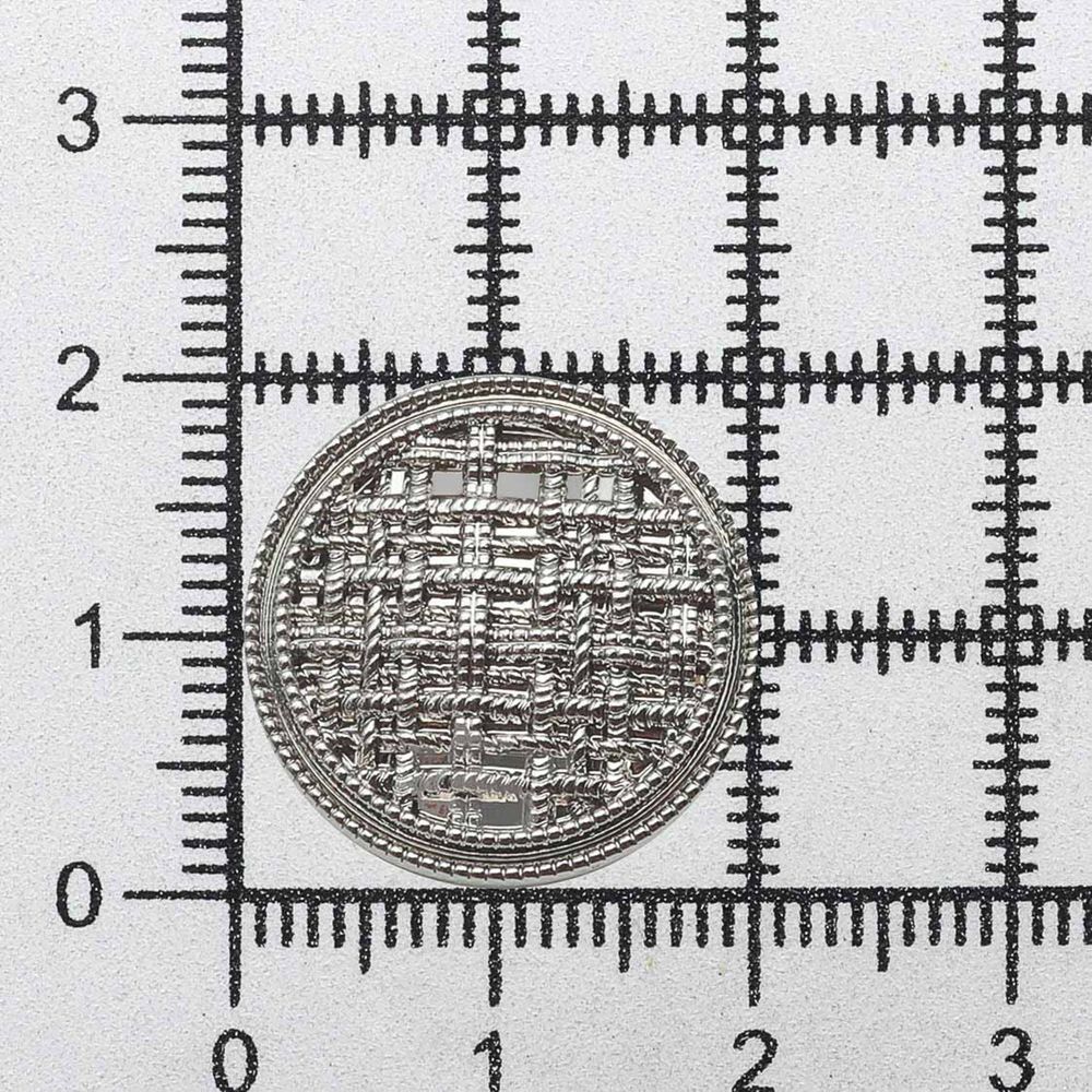 Пуговицы на ножке 32L=20 мм, металл, Silver (серебристый), 10 шт, MP06