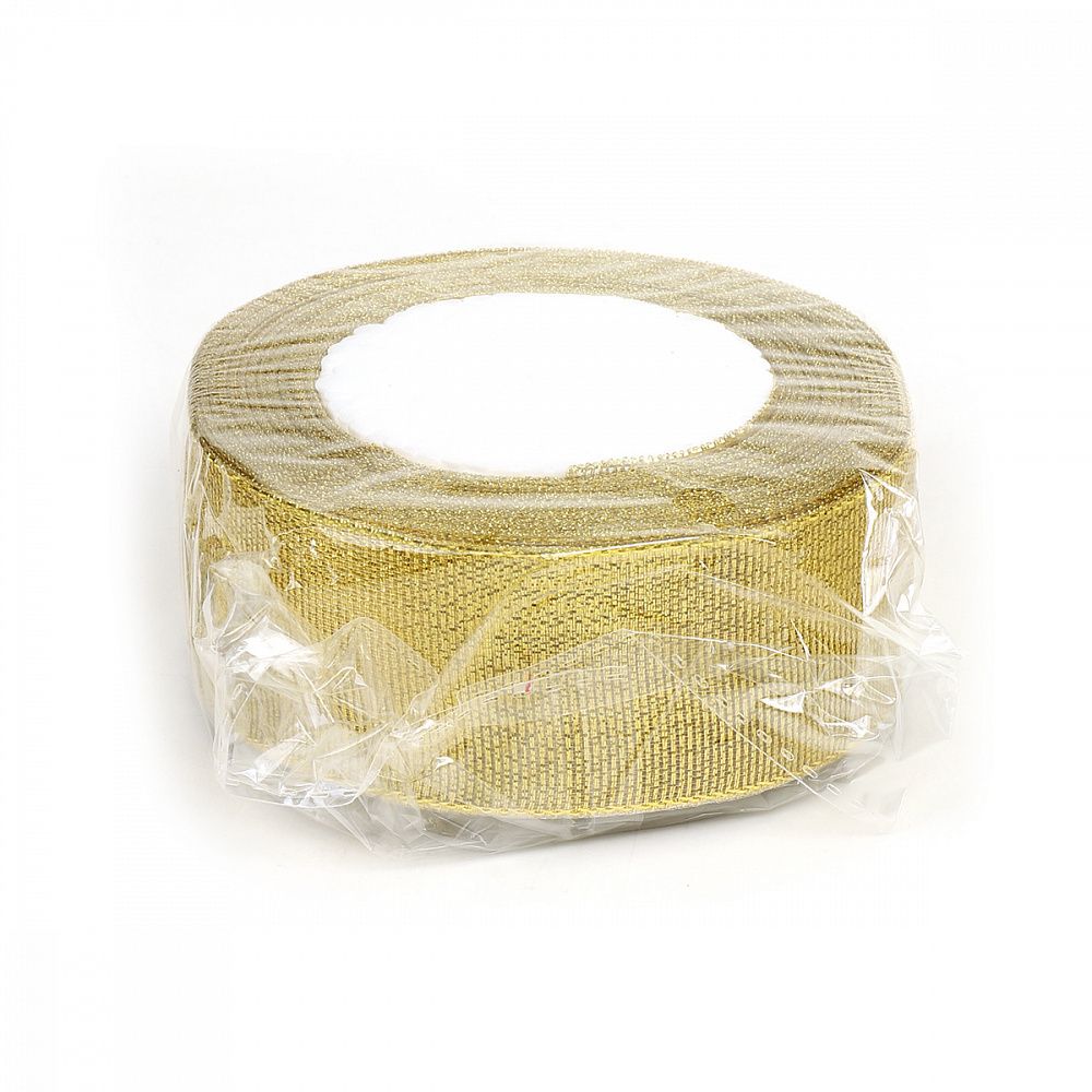 Лента металлизированная 40.0 мм / 22.85±1 метра, цв. золото, Magic4Hobby