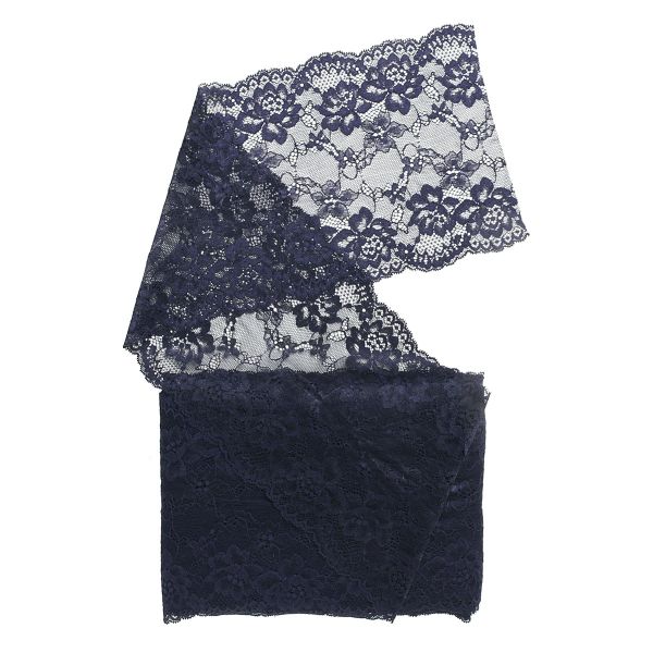 Кружево бельевое эластичное 180 мм / 13.72 м, цв. C147 т.синий