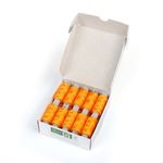 Нитки армированные ПНК им.Кирова 45ЛЛ, бытовые, 200 м / 20 кат., 0407 оранжевый