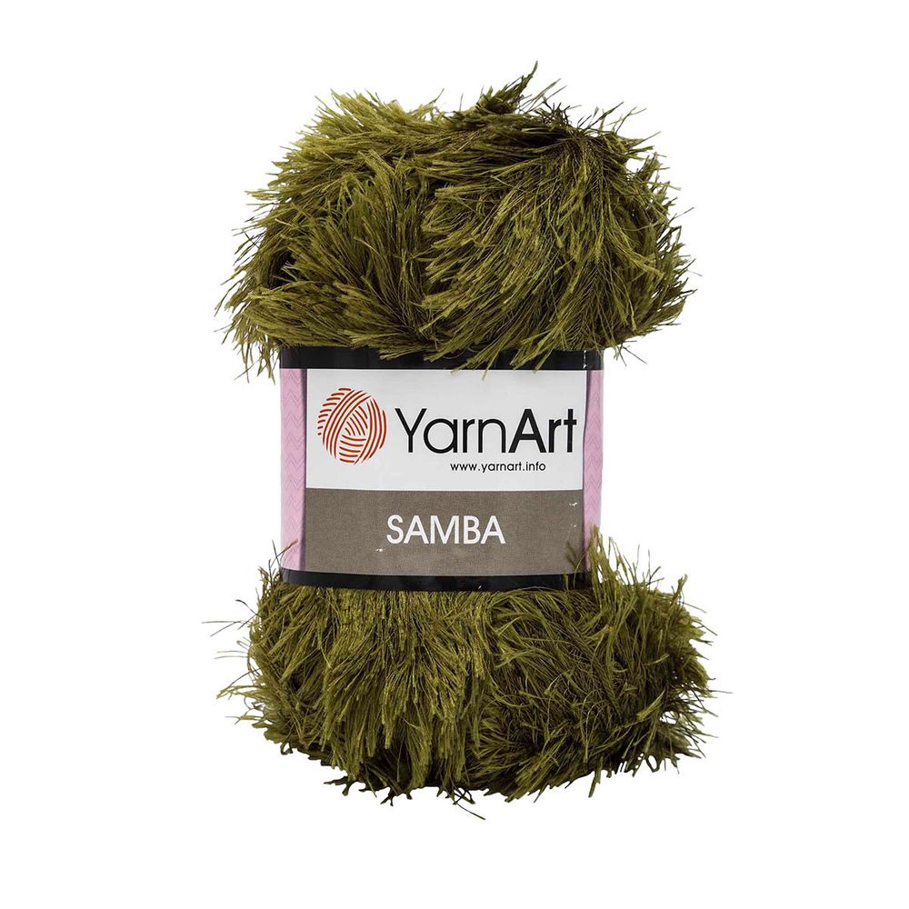 Пряжа YarnArt (ЯрнАрт) Samba, травка / уп.5 мот. по 100 г, 150м, 530 болотный