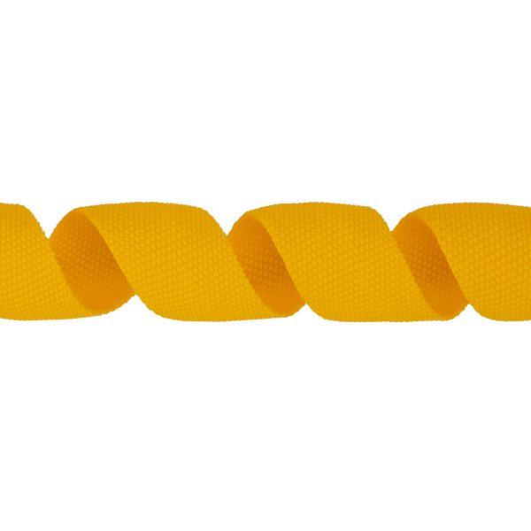 Стропа (ременная лента) 25 мм / 50 метров, толщ. 1.08 мм, [10 г/пог.м], 100% п/п, 1015 желтый, Gamma G-25 ЦВ