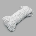 Резинка шляпная (шнур эластичный) ⌀1.5 мм / 50 метров, белый