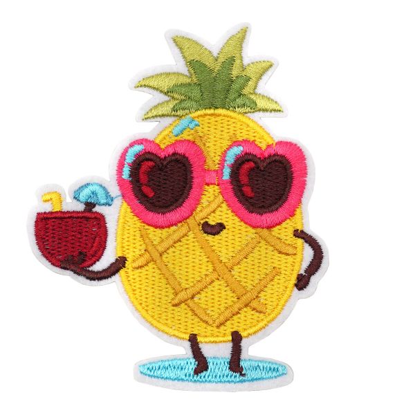 Термоаппликация Ананас на отдыхе, 8,2х6,8см, Hobby&Pro