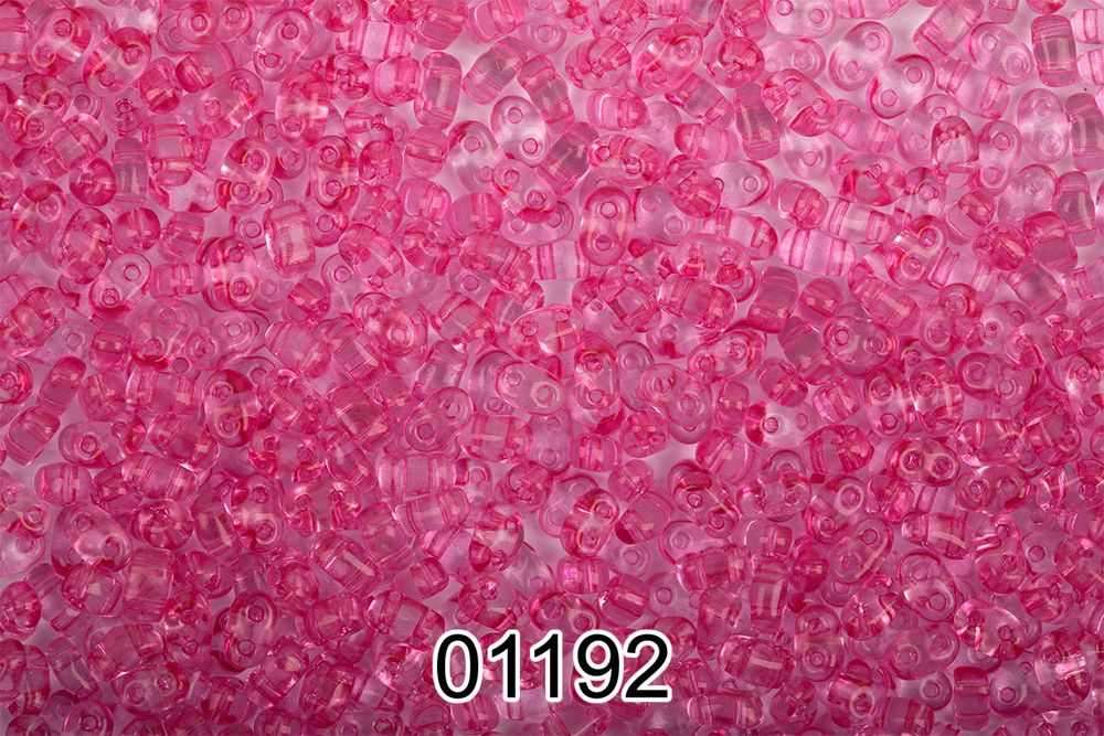 Бисер Preciosa Twin 3 2.5х5 мм, 500 г, 01192 (T57) розово-фиолетовый, 321-96001