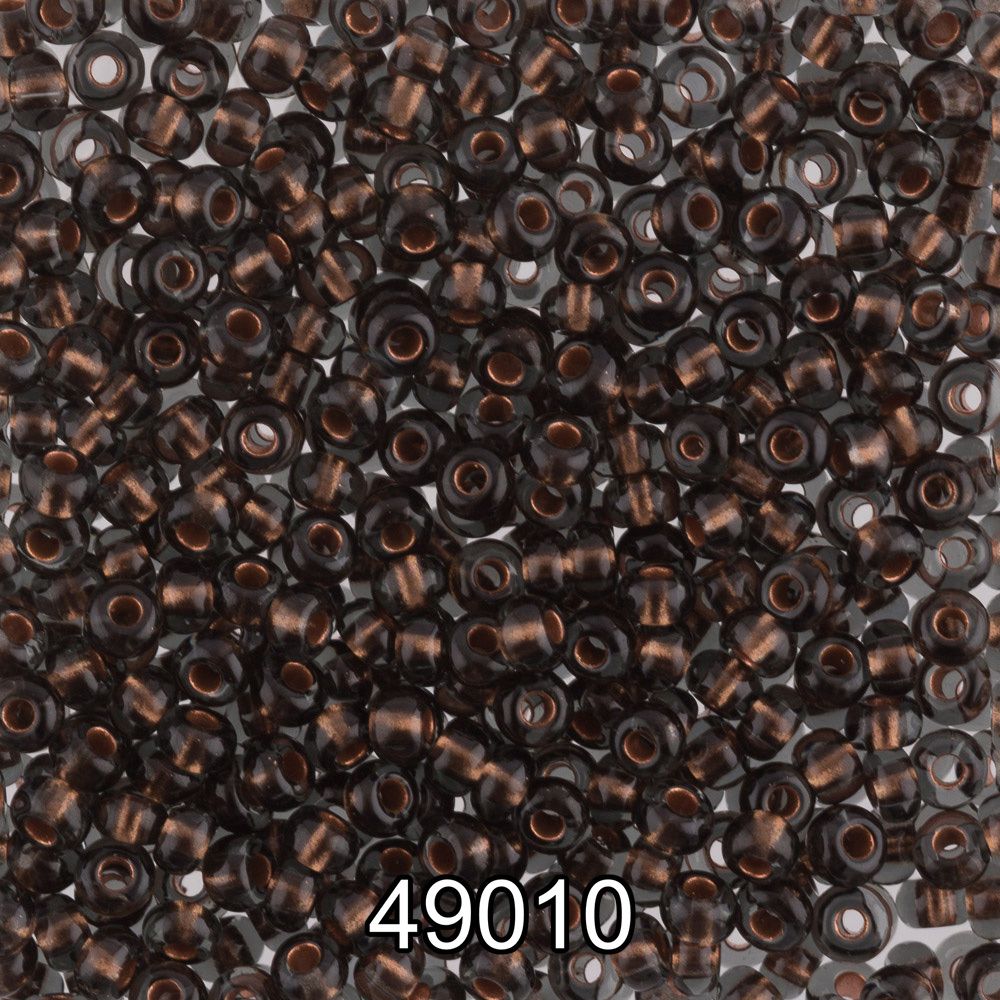 Бисер Preciosa 10/0 (2.3 мм), 500 г, 49010 (Ф534) коричневый