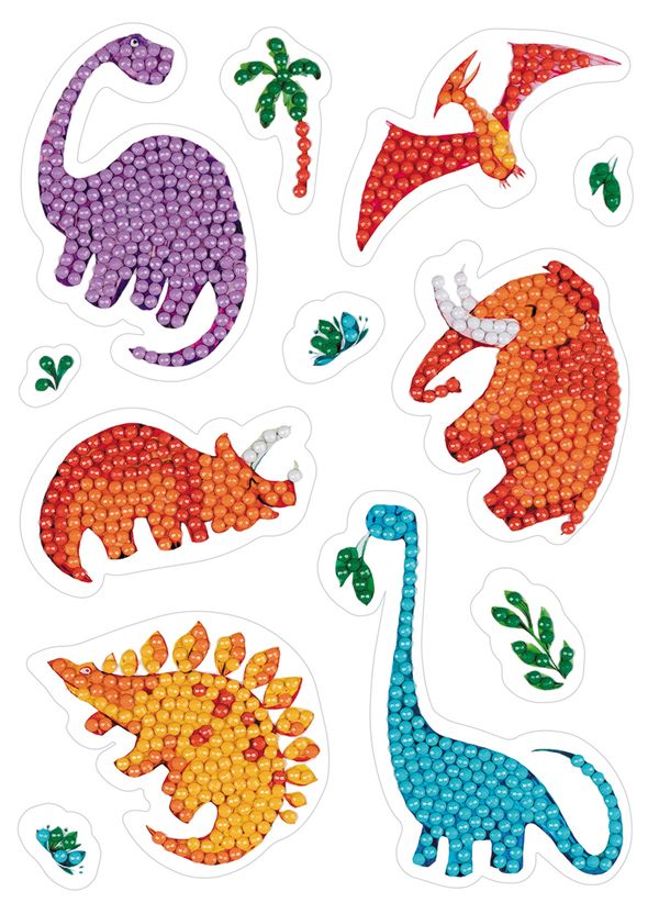 Наклейки декоративные Фрея ALVN-115, Дино, 14х19.5 см