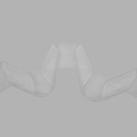 Лента органза с метан. 80мм / 25м (1 белый), С3651Г17