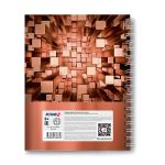 Тетрадь общая с твердой обложкой, глянцевая ламинация A5 80 л. на гребне 65 г/м², белизна 100% 4 шт клетка, 01564 Мозаика, Светоч Т215