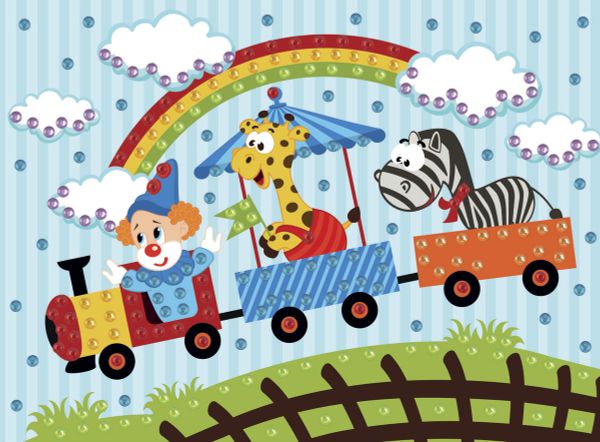 Hobbius, Веселый паровозик, 19.5х26.5 см