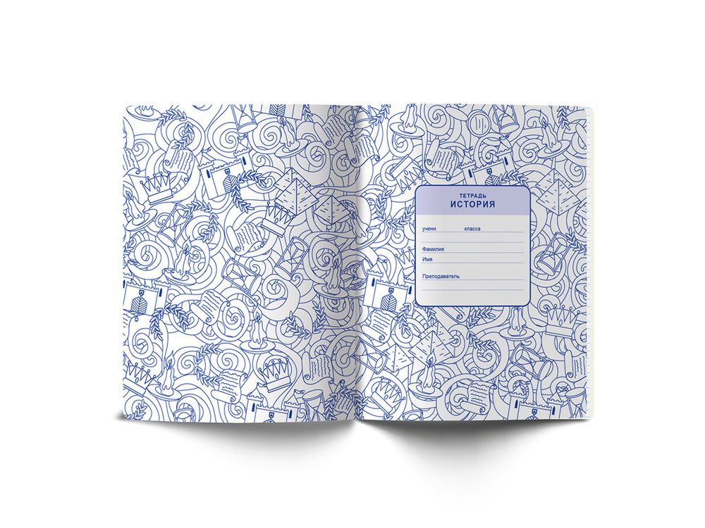 Тетрадь со справочным материалом Скучно не будет!, выборочный лак, A5+ 48 л. на скобе 65 г/м², белизна 100%, 10 шт, клетка, 000539 История, Светоч 48ТПСКс5_4_2_1