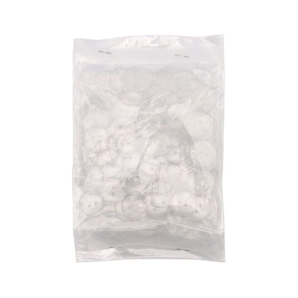 Пуговицы 2 прокола 28L, 18 мм, (clear (прозрачный)), CX-K-22, 144 шт
