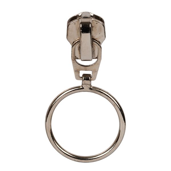 Слайдер (замок) для молнии металл Т8 (8 мм), автомат, 10 шт, никель, Gamma ZAM 8M05